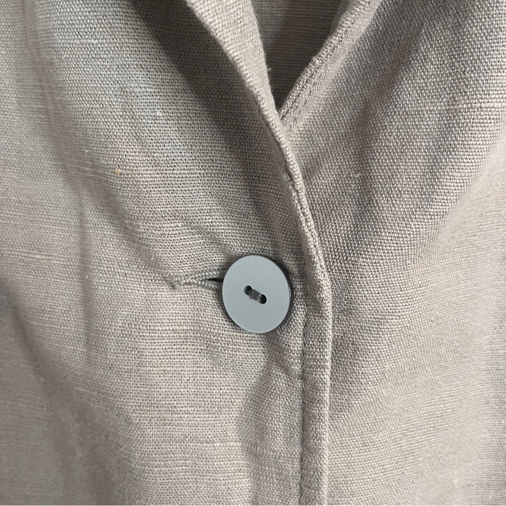 Style & Co Oversized Linen Blend Lightweight Jacket Women's 16W Blazer Career - Picture 5 of 8